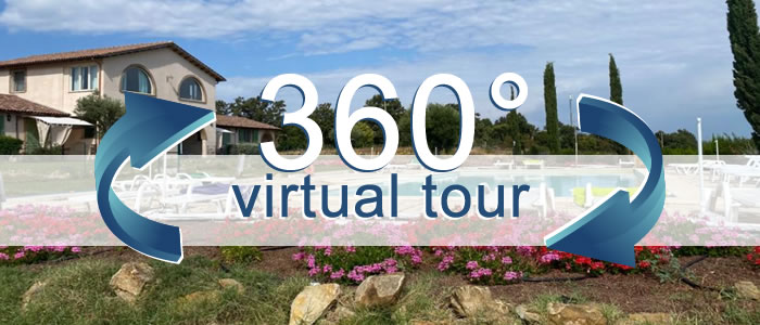 Click per visualizzare il Virtual Tour di Agriturismo Pietriccio Rosso