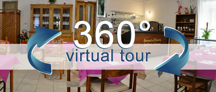 Click per visualizzare il Virtual Tour di Hosteria da Cinzia